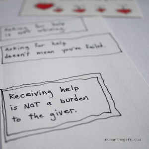 Receiving help can be a gift to the giver and givee.