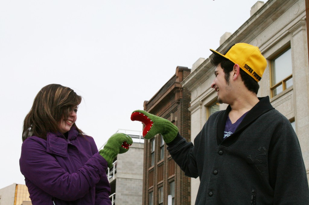 Meagan and Javier humouring me.